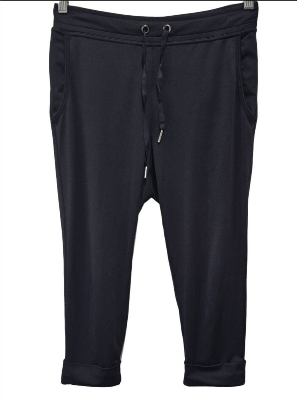 Kyodan Women's Black Lightweight Cropped Joggers Performance Crop Pants